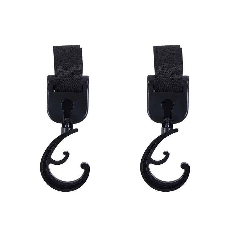 2pcs Car Trunk Storage Hook For Bag Umbrella Fishing Rod Holder Universal Seat Back Organizer Bracket Interior Stowing Tidying